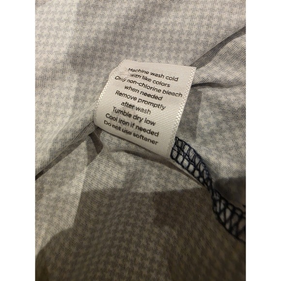 Walter Hagen Golf Blue & White Geometric Polo Golf Collared Shirt Men's XLarge - Picture 9 of 9